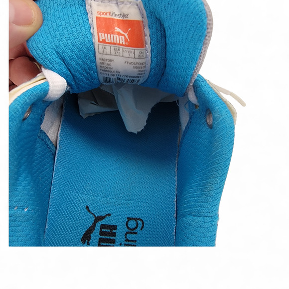 Puma Womens 10 Cell Gray Running Shoes - Size 7 - Preowned - Picture 6 of 6